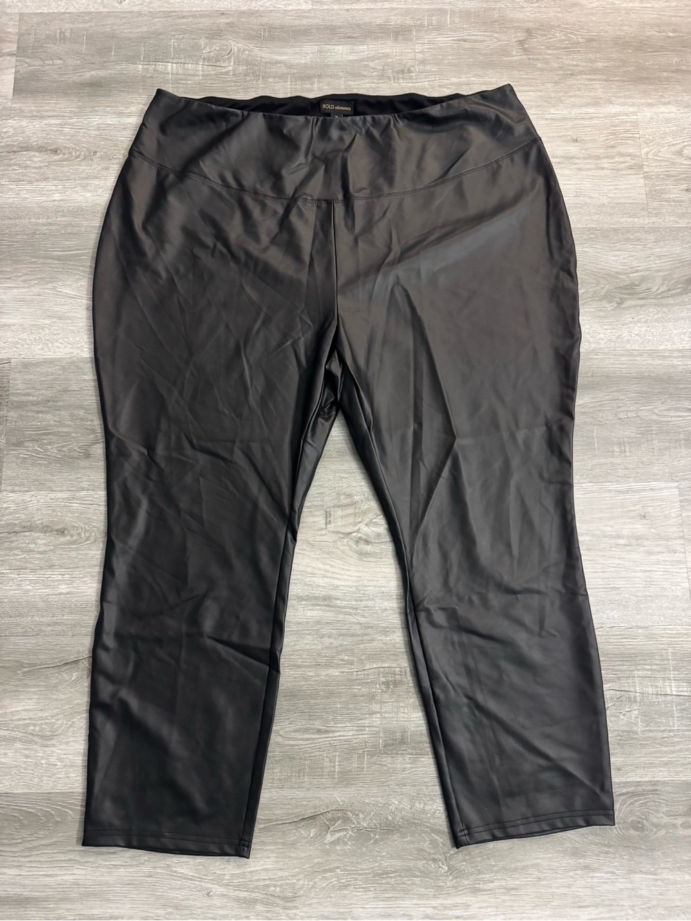 BOLD elements Black Faux Leather Leggings